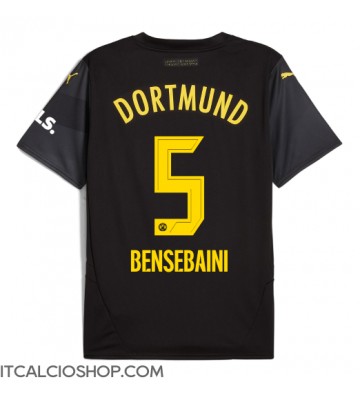 Borussia Dortmund Ramy Bensebaini #5 Seconda Maglia 2024-25 Manica Corta